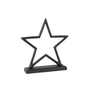 Villeroy & Boch Christmas Chic stjerne i sort, 24 cm, på fot