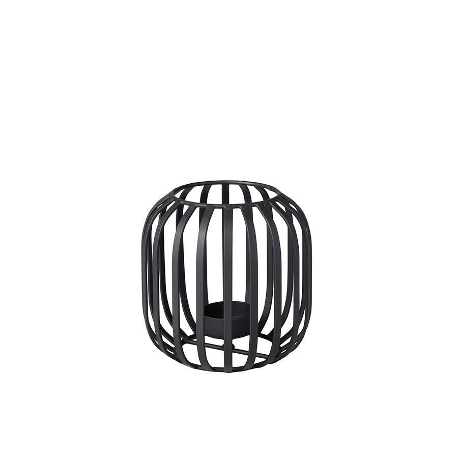 Villeroy & Boch Christmas Chic Lyslykt Sort 12,5cm – sort lyslykt i kubisk design for telys