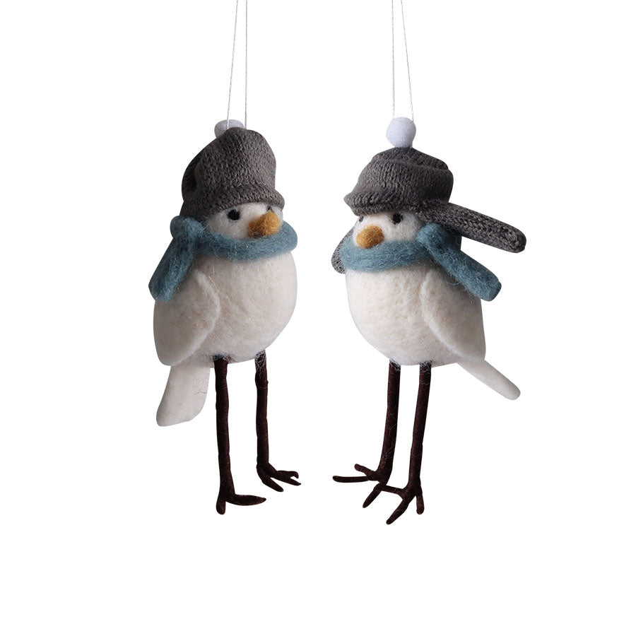 Vinterfugl Tovet Ull 13,5cm 2pk
