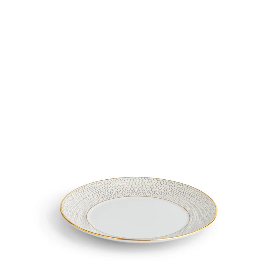 Wedgwood Gio Gold Tallerken 17cm - Profilbilde av tallerken, ideal for servering av småretter med et luksuriøst design.
