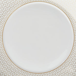Wedgwood Gio Gold Tallerken 17cm - Tidløs tallerken i benporselen med delikat gullkant, ideell for brunch og ettermiddagste.