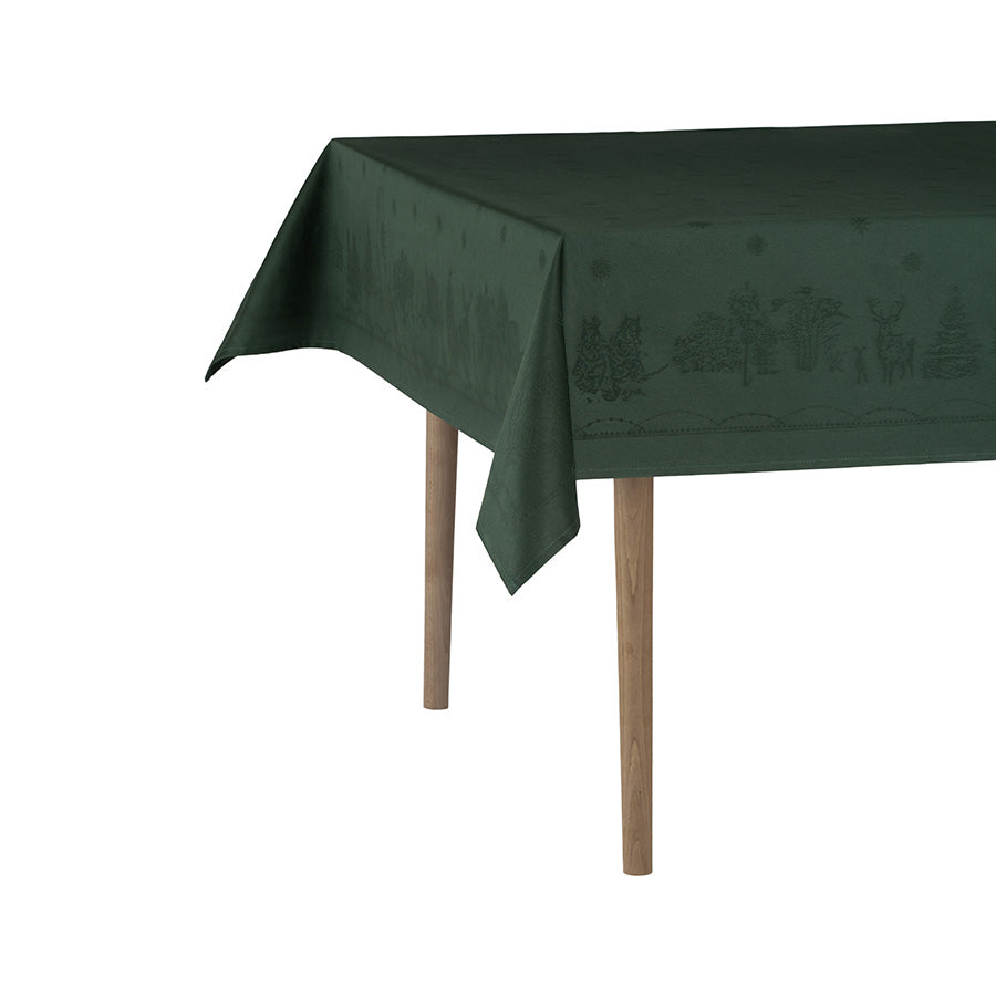 Wik & Walsøe Julemorgen Damaskduk 140x240cm Grønn