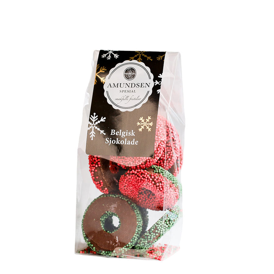 Julesjokolade Julekrans Belgis Sjokolade Med Vaniljeganache