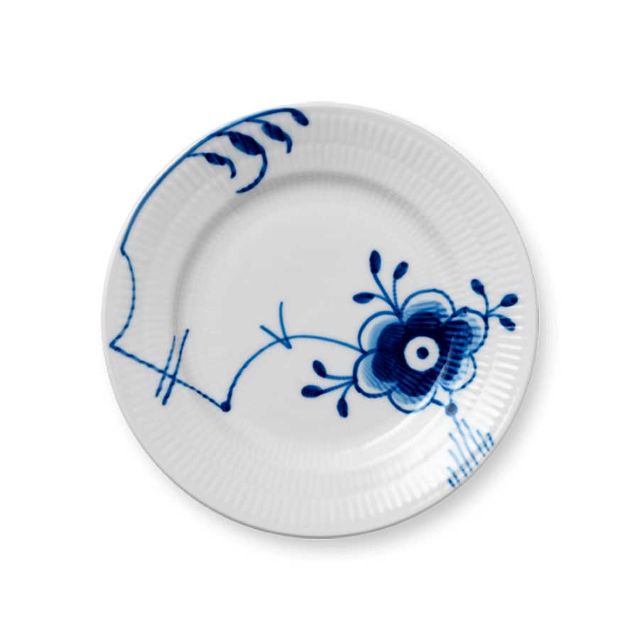 Royal Copenhagen Blå Mega Riflet Asjett 17cm Nr.6