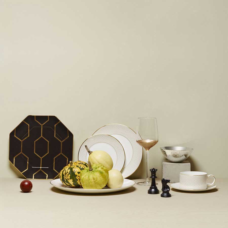 Wedgwood Arris Oktagonal Tallerken 23cm