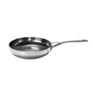 Ask Kull 20 cm stekepanne sett fra siden med 3-ply konstruksjon og keramisk stekeflate