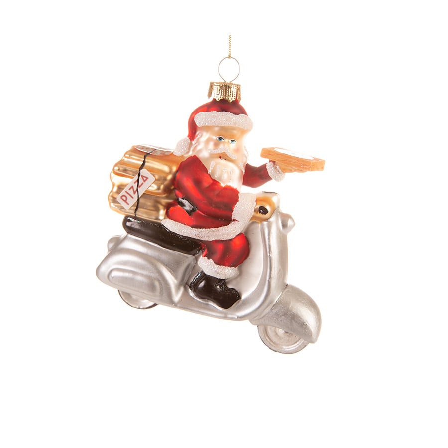 Juletrepynt Nisse Pizzabud 11x12cm
