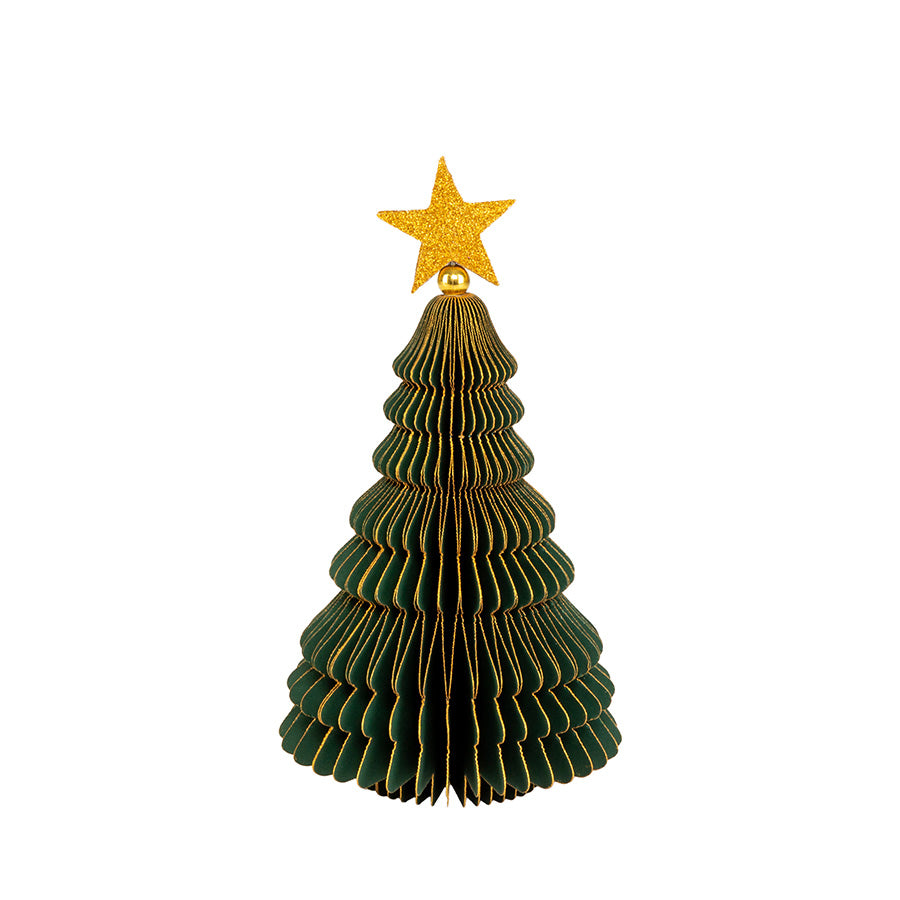 Børscompagniet Juletre Papir Grønn 15cm