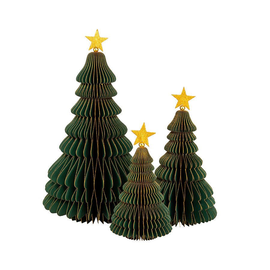 Børscompagniet Juletre Papir Grønn 15cm