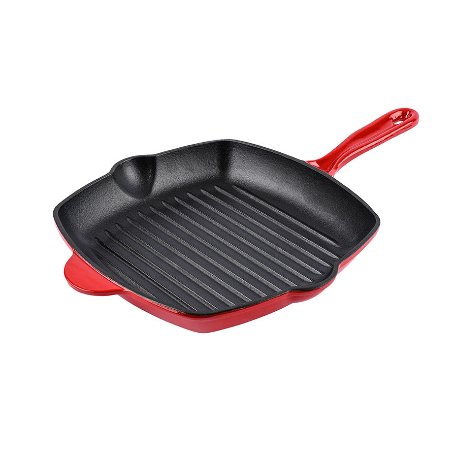 Christiania 1739 Grillpanne Støpejern Rød