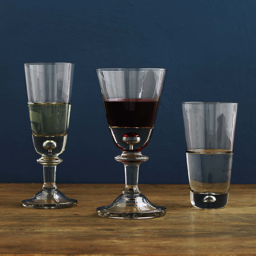 Hadeland Glassverk Tangen Grå Champagne/Hvitvinsglass Høy 20 cl