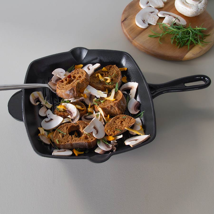 Christiania 1739 Grillpanne Støpejern Sort 28cm