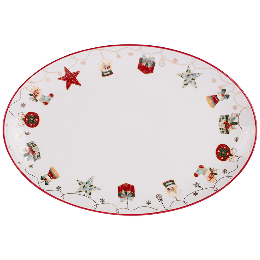 Christiania 1739 Juletid Ovalt Serveringsfat 30cm