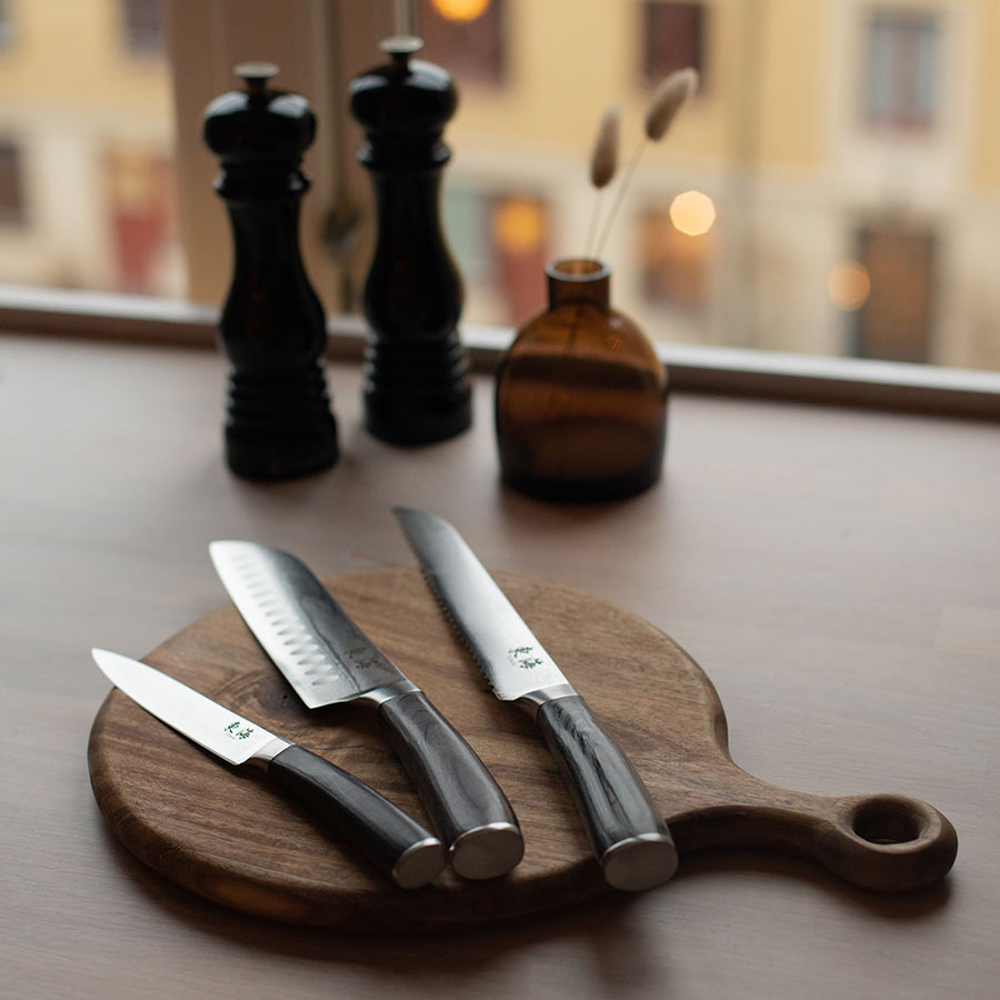 Christiania 1739 Tokai Santokukniv Damask 17,5cm