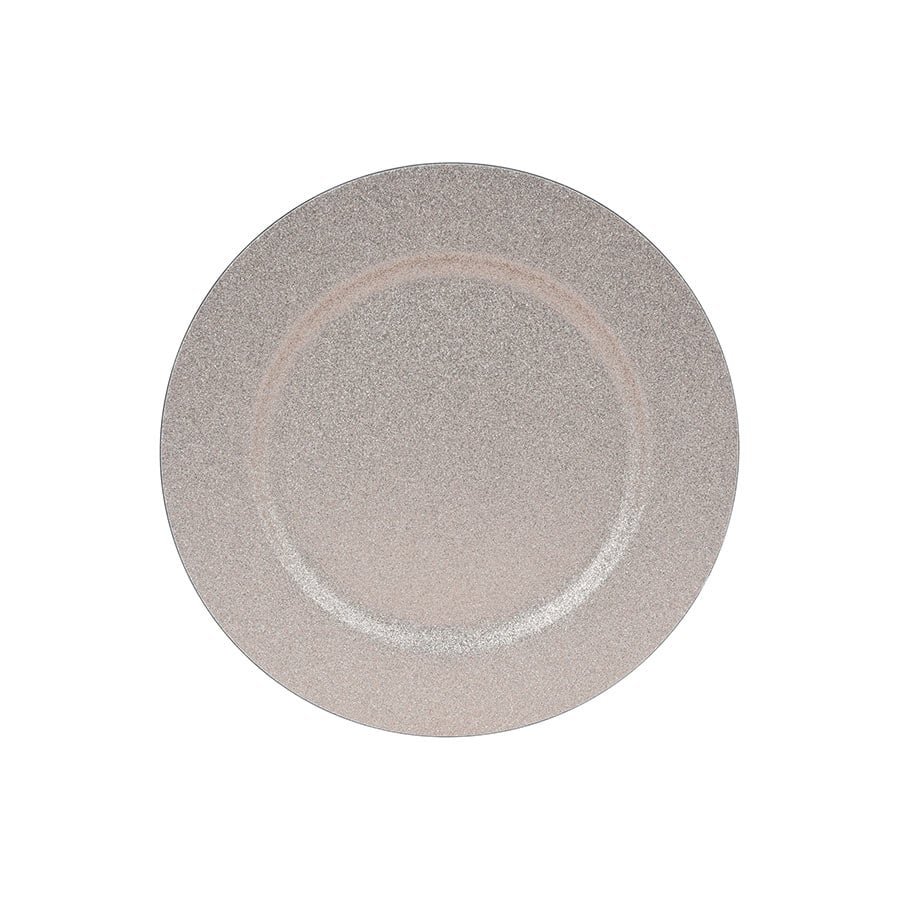 Dekketallerken 33cm Champagne Med Glitter
