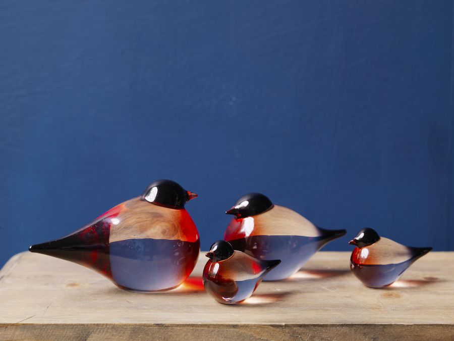 Hadeland Glassverk Dompap Glassfigur 11 cm