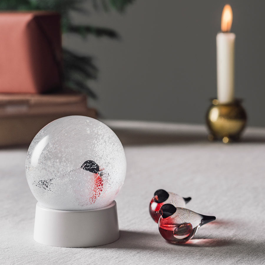 Hadeland Glassverk Dompap Glassfigur 6 cm 2-pk