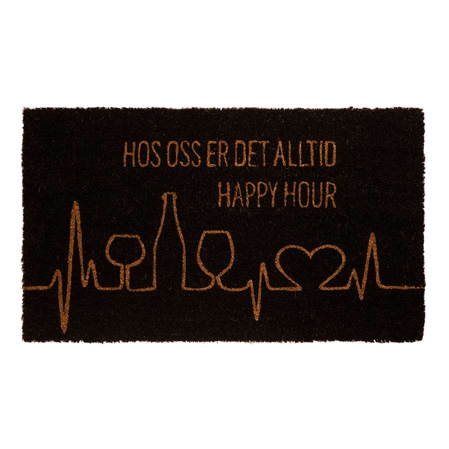 Dørmatte Happy Hour 40x70cm