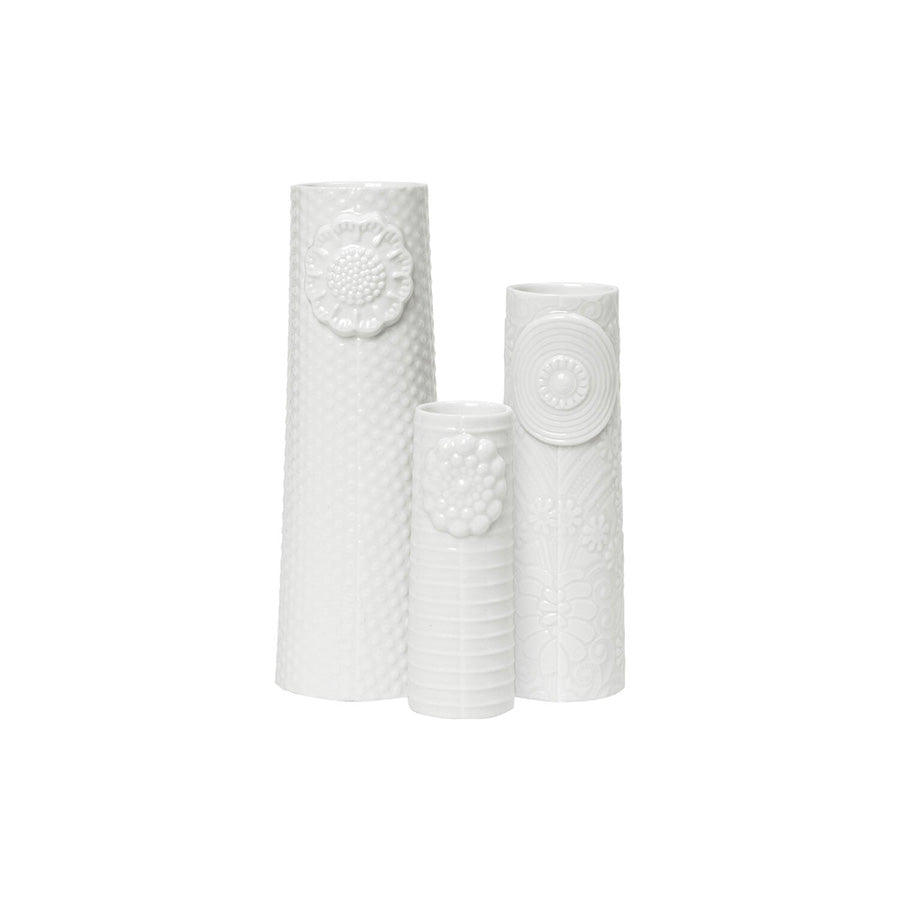 PIPANELLA FLOCK - CLEAN LINEN (1 SMALL, 1 MINI, 1 MICRO) SET OF 3 VASES