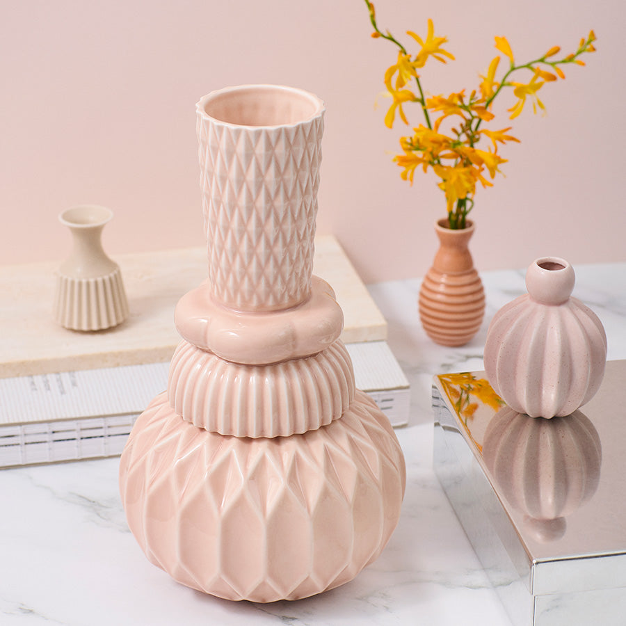 Dottir Nordic Design Samsurium Honkadiónka Vase Rose 26,5cm