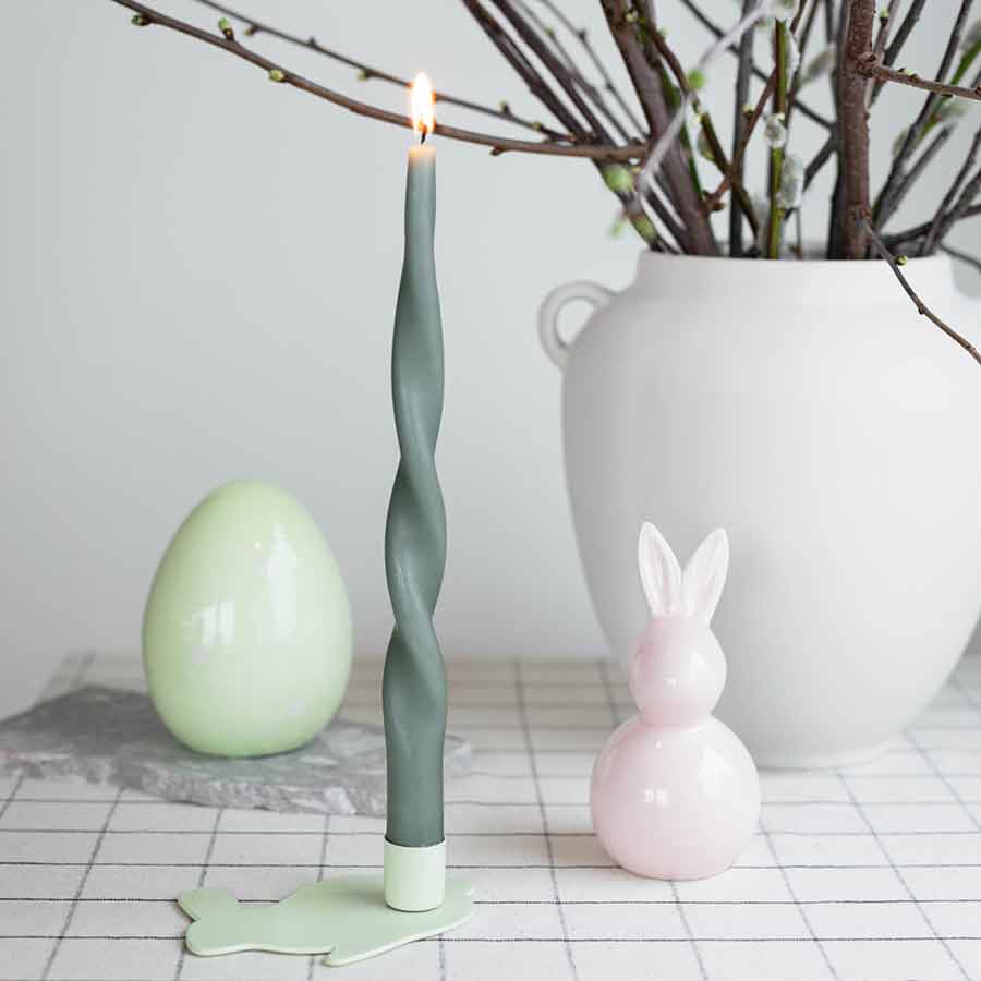 Seasons Easter Collection Egg m/Blomster 12,5cm Grønn