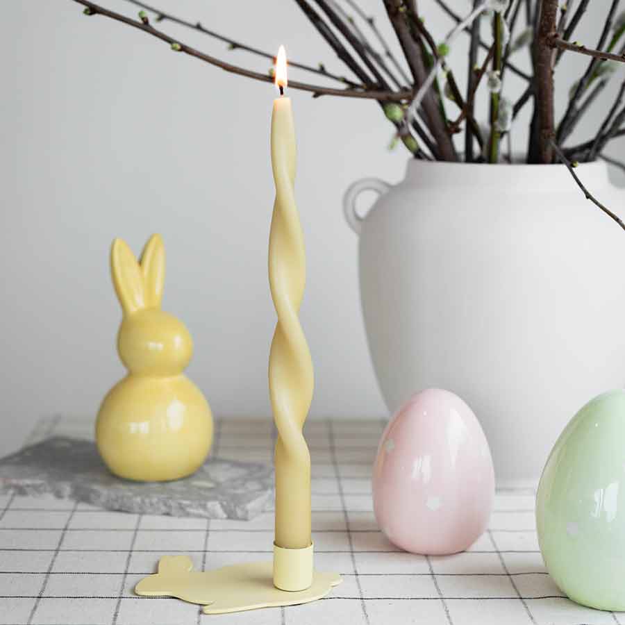 Seasons Easter Collection Lysestake Hare 12,5cm Gul