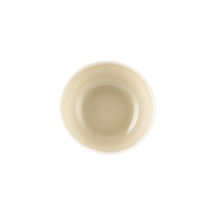 Ellie bolle 12 cm i varm Latte-farge, sett ovenfra