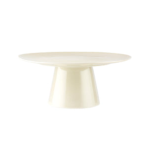 Porsgrund Ellie kakefat i Latte-porselen, 31 cm, med elegant fot