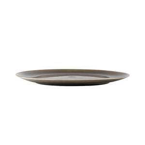 Ellie tallerken 26,5 cm i nougat sett fra siden med lav, elegant form