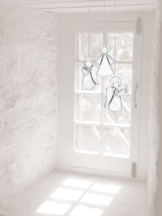 Hadeland Glassverk Tiffany Engel 3pk Hvit