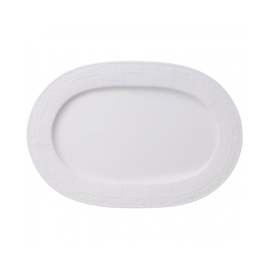 Villeroy & Boch White Pearl Ovalt Fat 35cm