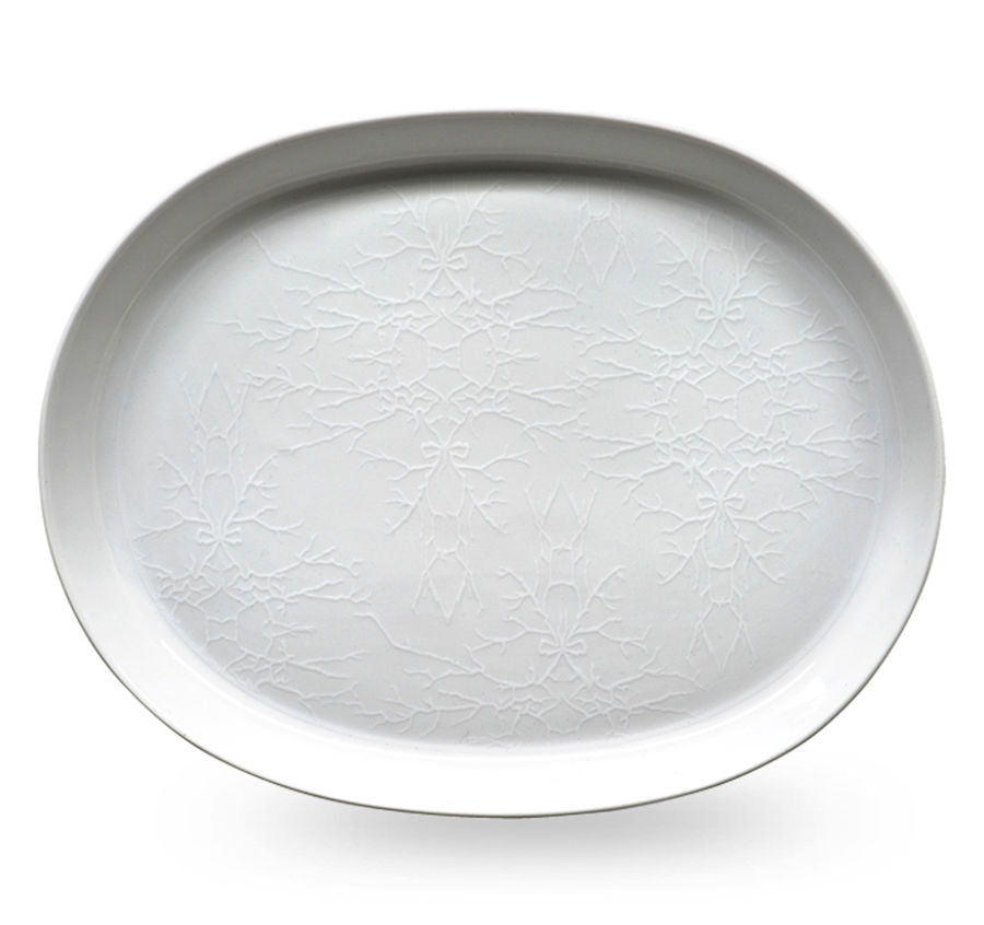 Wik & Walsøe Whitewood Fat Ovalt 36cm White