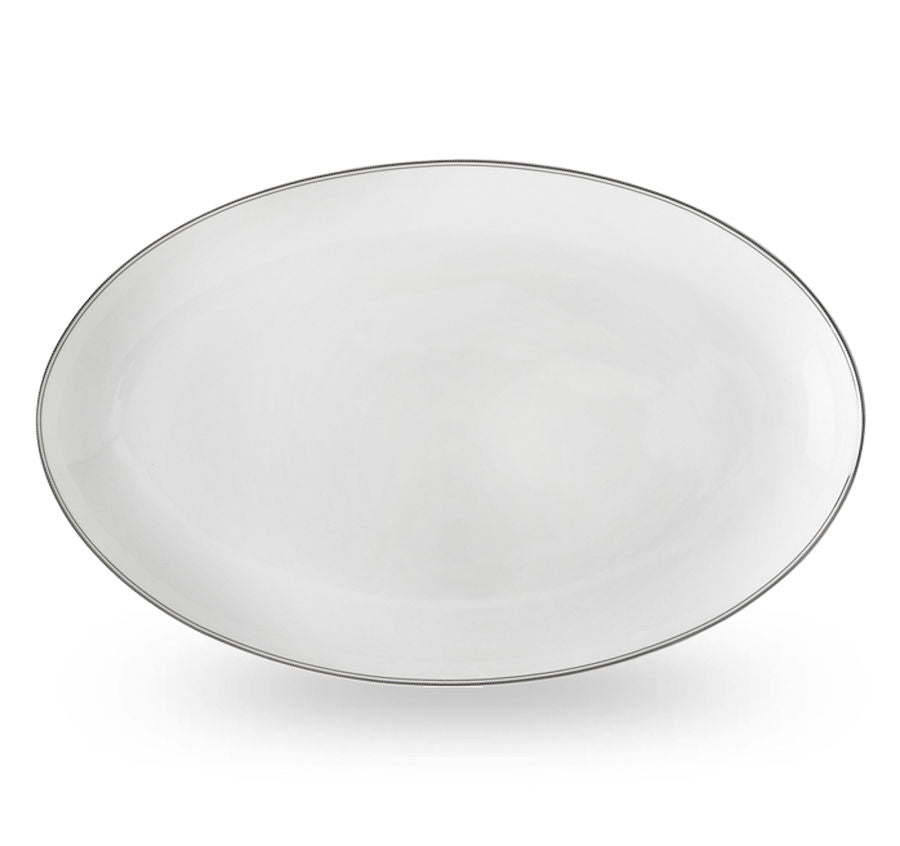 Wik & Walsøe Fnugg Fat Ovalt 39cm Hvit/