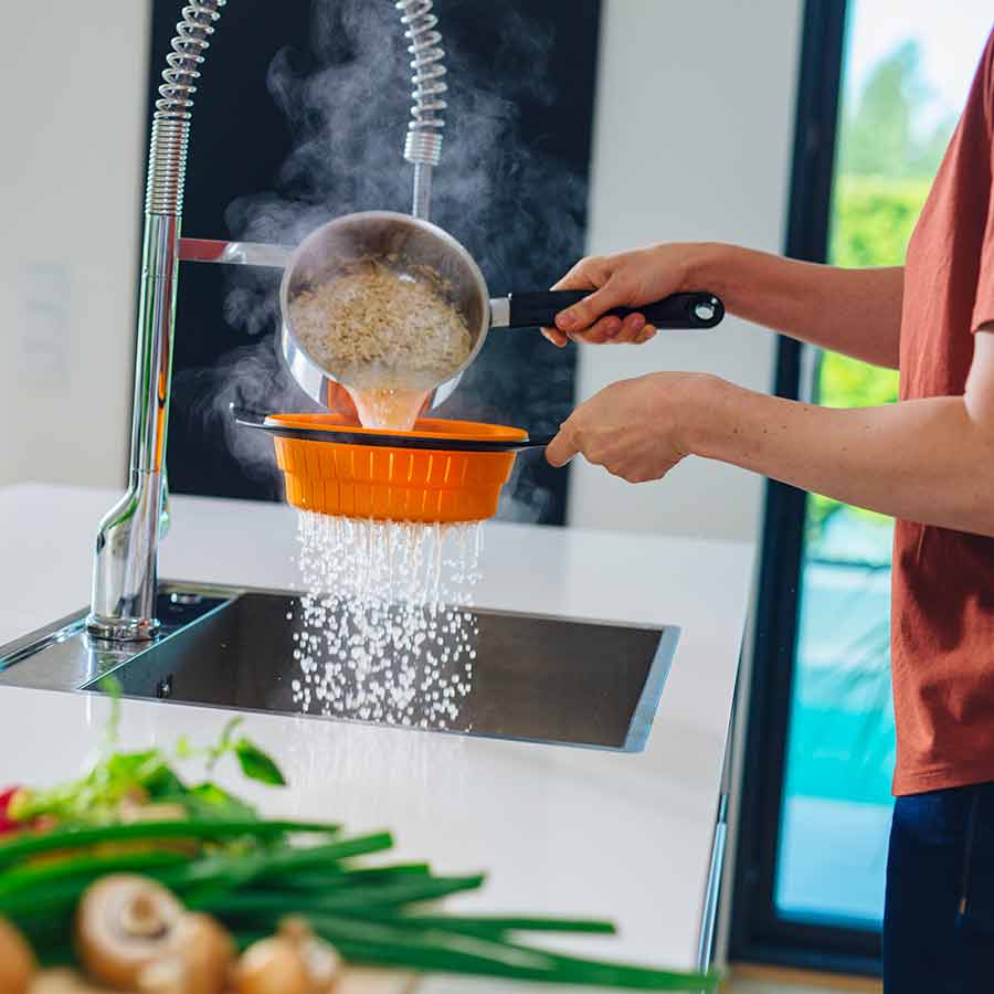Fiskars Functional Form Dørslag & Steamer