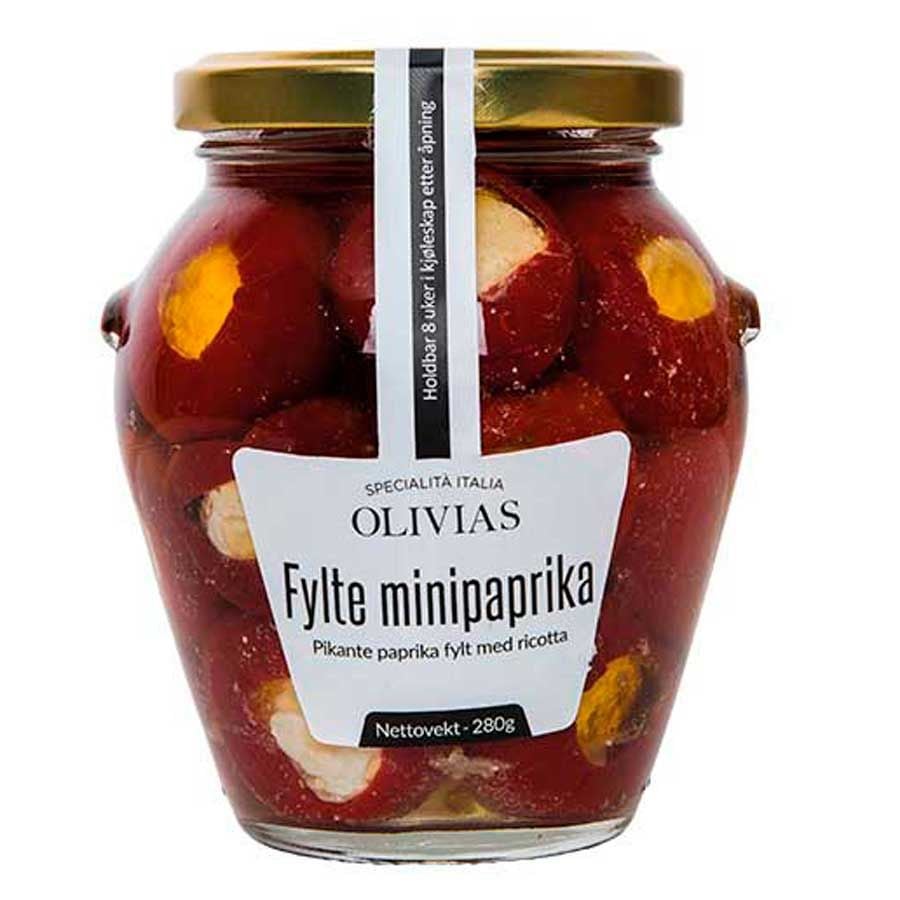 Olivias Grønnsaker Fylte Mini Paprika