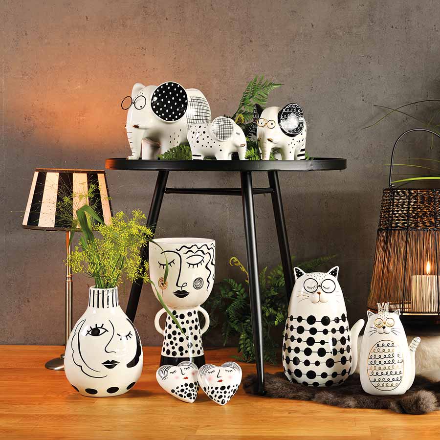 Vase Dame Keramikk 29 cm