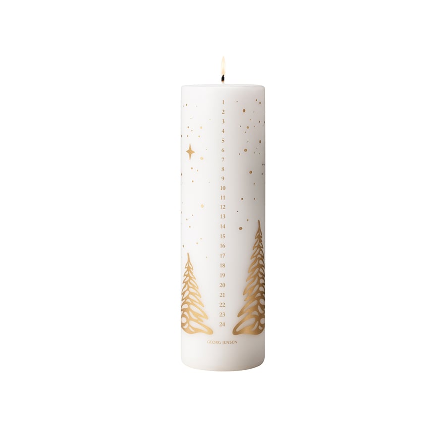 Georg Jensen Julepynt 2023 Kalenderlys Gull