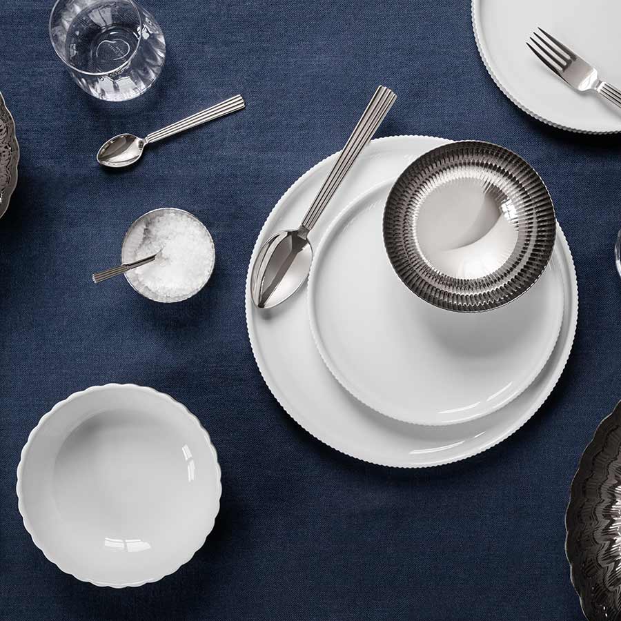 Georg Jensen Bernadotte Tallerken 26cm Porselen