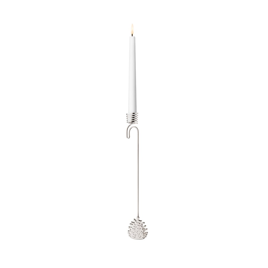 Georg Jensen Julepynt 2023 Lysestake Kongle Palladiumbelagt