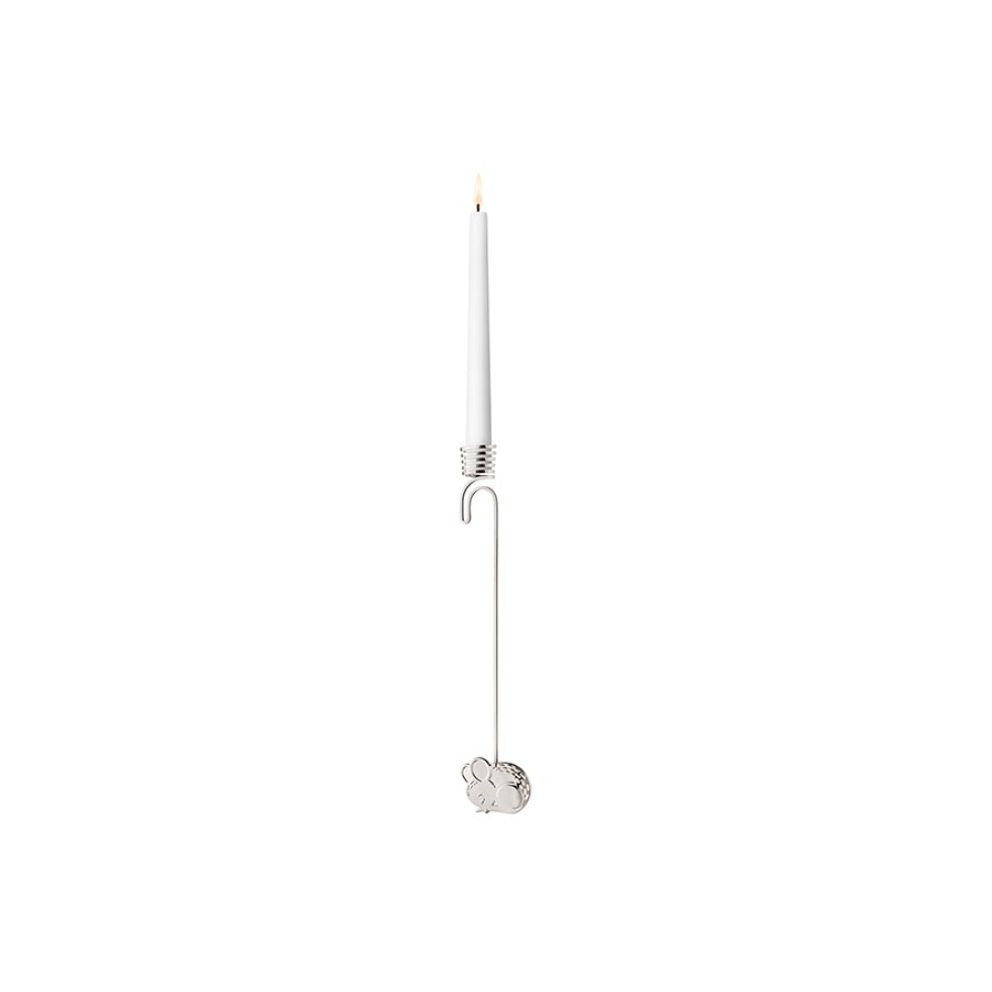 Georg Jensen Julepynt 2023 Lysestake Mus Palladiumbelagt