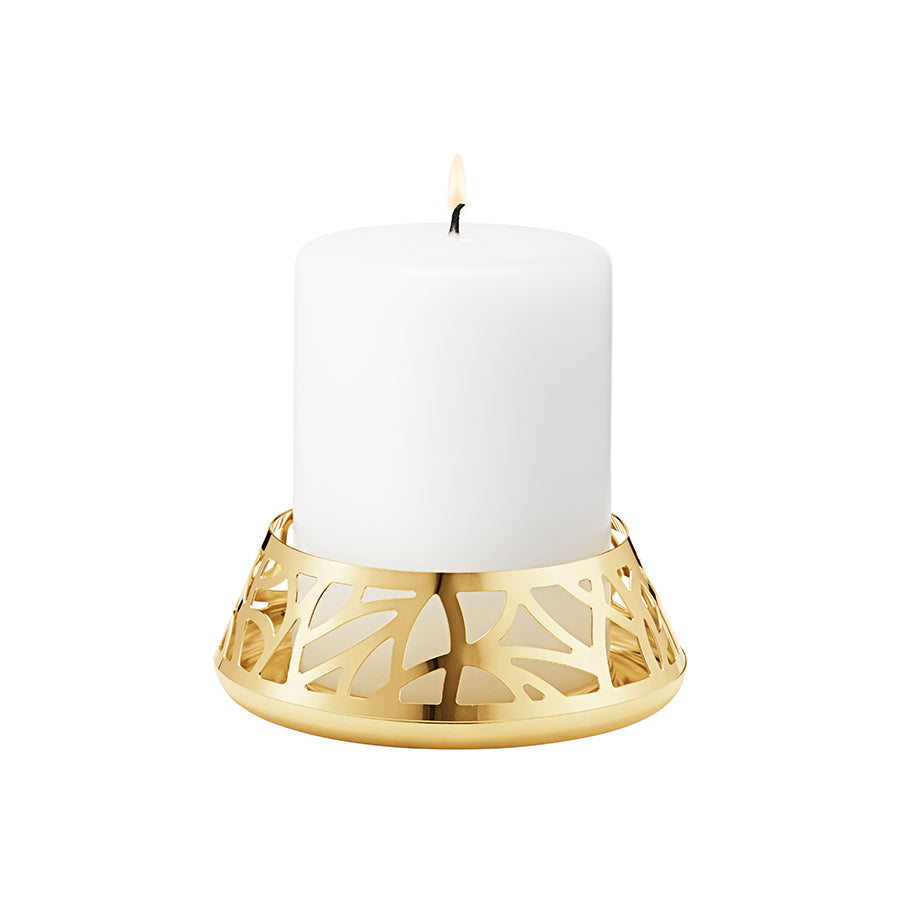 Georg Jensen Julepynt 2023 Lysestaker Mus & Grankongle 18kt Gullbelagt