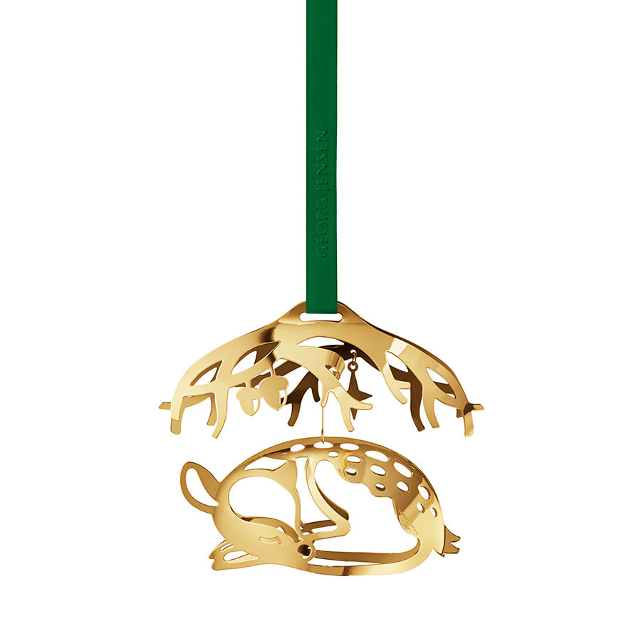 Georg Jensen Julepynt 2023 Dådyr 18kt Gullbelagt