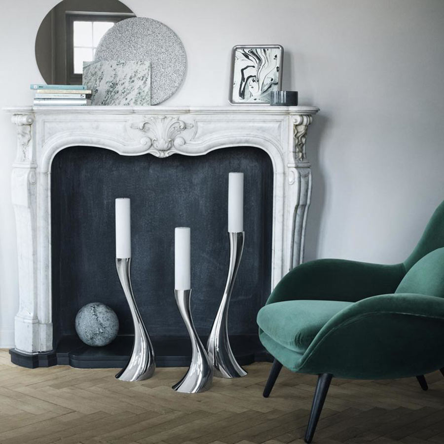 Georg Jensen Home Lysestake Høy Cobra