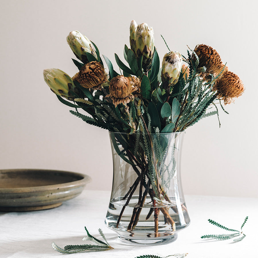 Hadeland Glassverk Hanabi Stormlykt/Vase Klar 25,5cm