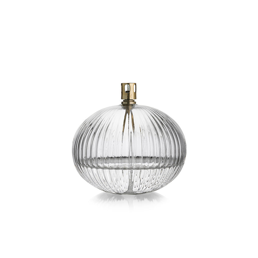 Hadeland Glassverk Aurora Oljelampe Optikk Riller Klar