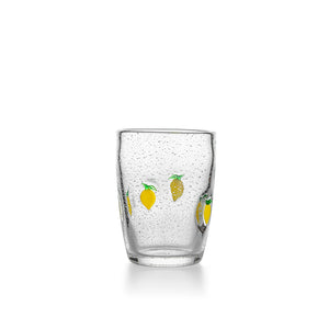 Hadeland Glassverk drikkeglass med sitroner og bobler, ideelt for drinker og festligheter.