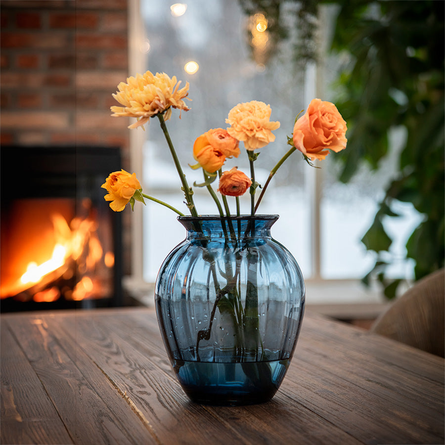 Hadeland Glassverk Emily Vase 26,5cm Blå