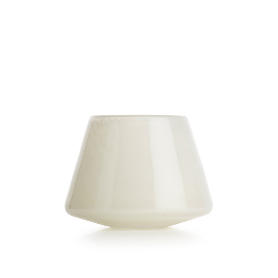Hadeland Glassverk Dugg lyslykt i off-white, 8,5 cm, med myk avrundet form