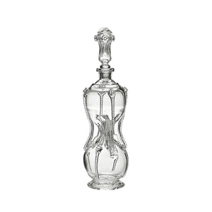 Hadeland Glassverk Nøstetangen karaffel i klart krystallbarium, munnblåst norsk glasskunst designet av Willy Johansson
