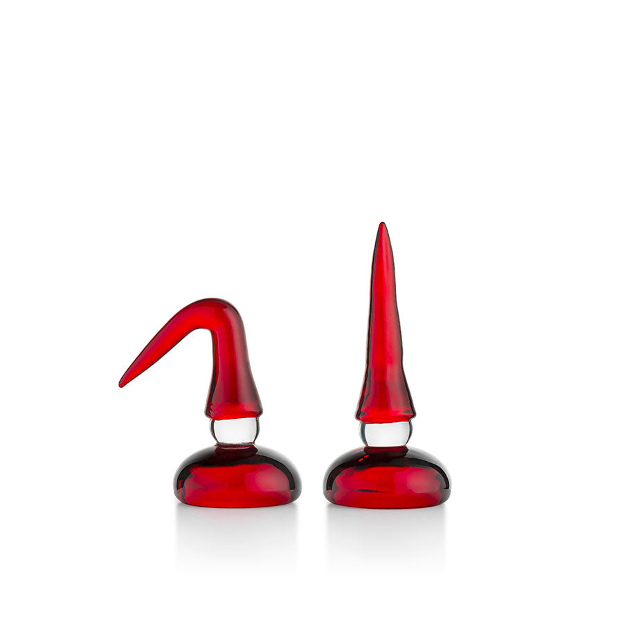 Hadeland Glassverk St.Nikolas Barn Rød 6,5/9cm 2pk